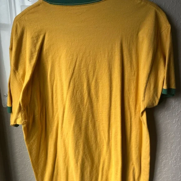 Champion Yellow Ringer Tee with Green Graphic - Picture 2 of 2